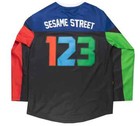 Sesame Street Men s Hockey Jersey By Headgear Classics     Officially Licensed