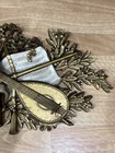 Vtg Burwood Wall Decor Hanging Plaque Music Songbook Lute Horn Italian Rubatos
