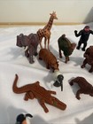 Lot Of 16 Plastic Small Zoo Animals Mixed Figures Unbranded 1   -5   