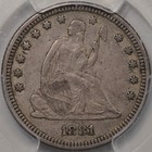 1881 25c Liberty Seated Quarter Pcgs Xf40  cac 