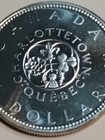 Canada 1964 Silver Dollar Charlottetown Quebec Prooflike Bu Gem 1864-1964 Anniv 