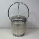Vintage Mcm Aluminum Ice Bucket Made In Italy