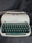 Remington Typewriter Rand Quiet-riter Green Keys Miracle Tab W Case  Works Great
