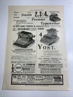 C 1900 Ad Typewriter Smith Yost Densmore National Brands