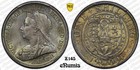 Great Britain  Victoria  Shilling 1900  Nicely Toned  Pcgs Ms 65