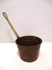 Vintage Solid Copper Ladle Brass Handle Houston International