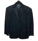 Men s Tallia Black Tuxedo With Pants Two Button Satin Notch Lapels Size 40s 32w