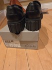 Clarks Page Loafer Black Leather