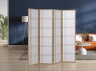 4-panel Japanese Shoji Room Divider Oriental Wood Screen