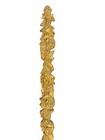 Antique French Gilt Bronze Pediment Salvage Ornament Late 19th Century  33 1 2   