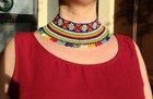 Handmade Luxury Wide Seed Bead Necklace Unique Choker Designer Collar For Women