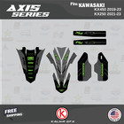 Graphics Kit For Kawasaki Kx450  2019-2023  Axis Series - Green-shift
