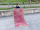 Sale Bohemian Antique Vintage Rug Oushak Wool Hand-knotted  Rug Turkish Area Rug