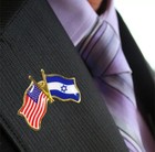 Usa American Israel Friendship Flag Bike Motorcycle Hat Cap Lapel Pin 