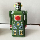 Rocket Usa Shooting Giant Robot Tin Toy     Wind-up Action     1998 Japan