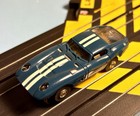 Aurora Afx T-jet 500 Ho Slot Car Ford Cobra Gt Blue W white Striping Excellent