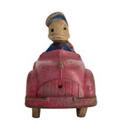Vintage 1940s Disney Sun Rubber Co Donald Duck Pluto Toy Car   Mid Century Decor