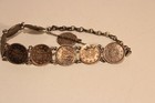 Antique Ladies Hand Made Bracelet Of 9 Antique Ottoman Islamic Silver Coins 