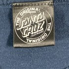 Santa Cruz T Shirt Mens Medium Blue Long Sleeve Skate Surf Sleeve Hit Faded Y2k