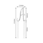 2 5  Silver Letter F Rhinestone Cake Topper Wedding Cupcake Dessert Events Party