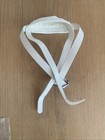 Cascade Lacrosse Helmet Chin Strap     White     Adjustable     Replacement  Spare