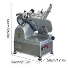 Commercial Automatic Electric Meat Slicer 10inch Stainless Steel Blade 550w 220v