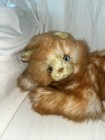 Russ Yomika Orange Ginger Cat Plush Blue Eyes Long Hair 19    Vtg Korea Realistic