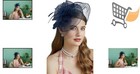 Fascinators Hats Polyester Feather Veil Pillbox Tea Party Headwear For Women