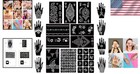 18 Sheets Henna Tattoo Stencil Kit - Reusable Mehndi For Weddings   Festivals