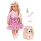Our Generation Hattie   Bella 18  Doll   Pet Puppy Set