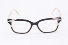 New L a m b  Lamb Lauf105 Black Brown Gold Authentic Frames Eyeglasses 55-18