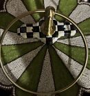 Mackenzie Childs Brass Courtly Check Enamel Hand-towel Holder Ring