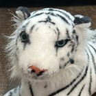 Tigertail Toys Stuffed Animal Vintage Realistic White Bengal Tiger Plush