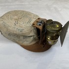 Vintage Carbide Miners Cap Lamp Helmet Signed Coal Mining Hard Hat Light