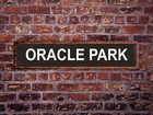 Oracle Park Stadium Street Sign San Francisco Giants Baseball Road
