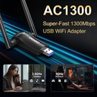 Wifi Adapter For Desktop Pc  Wireless Ac1300mbps Usb 3 0 Network Dongle With    
