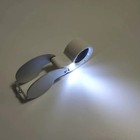 40x Handheld Led Jewelry Loupe Magnifier 25mm Optical Glass Lens Jewelers Watch