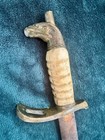 Original Eagle And Ivory Pommel Sword W  Original Leather Sheath