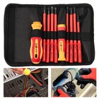 10pc Electrician s Insulated Magnetic Electrical Hand Screwdriver Tool Set New