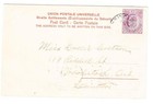 Malaya Straits Settlements-sg 128 single Frank -singapore 1907-postcard