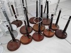 Hugh Large Lot Of 50  Vintage Metal   Wood Doll Display Stands  Various Sizes