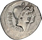 Republic - Mn  Cordius Rufus Jugate Heads Ar Denarius Ngc Vf 4 5 46 Bc  20mm  65