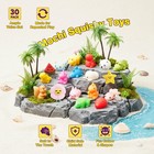 Afklmne 30 Pack Mochi Squishy Toys  Cute Mini 1 To 2 Inches  Multi Color