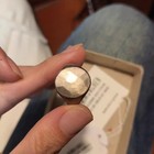 Werkstatt munchen Hammered Oval Signet Ring 925 Silver Size M W  Box