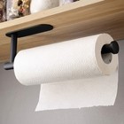Plastic Kitchen Paper Towel Holder Self Adhesive Toilet Roll Rack Black White