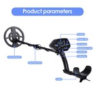 Lcd Metal Detector Kit Deep Sensitive Gold Digger Hunter Search Waterproof Coil