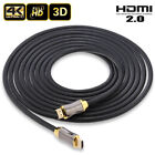 Premium  6 Feet  Hdmi Cable 2 0 Gold High Speed Hdtv Ultra Hd 2160p 4k X 2k Lot