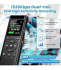 136gb Digital Voice Recorder W  Playback 9000 Hours Audio Recording   Play Music