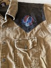 Grateful Dead Xxl Limited Edition Tan Corduroy Jacket  Used Nice Embroidered