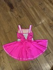 Weissman Girls Pink Sleeveless Dance Dress Costume Rhinestone Trim Size Mc